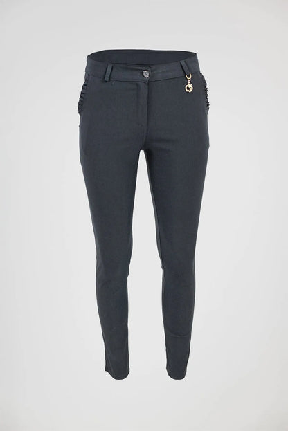 Дамски спортно-елегантни панталони в черно - Sabrina-панталони-6Sense