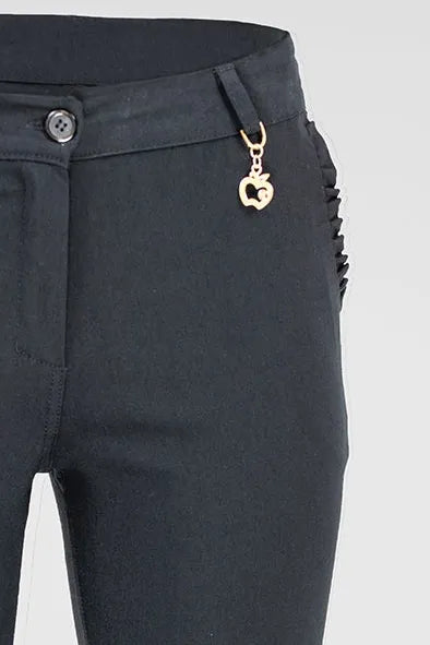 Дамски спортно-елегантни панталони в черно - Sabrina-панталони-6Sense