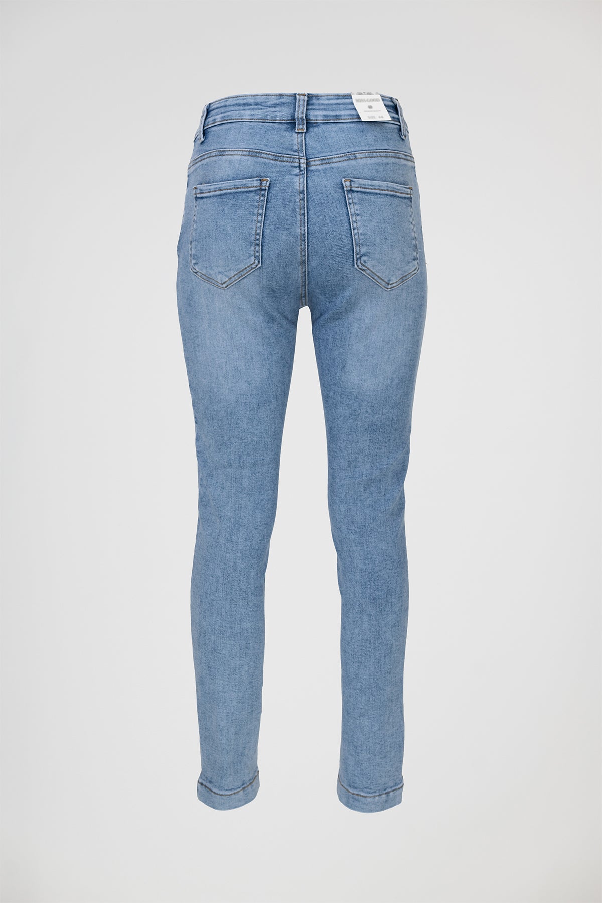 Дамски светлосини еластични дънки Plus Size- Skyline Blue-дънки-6Sense