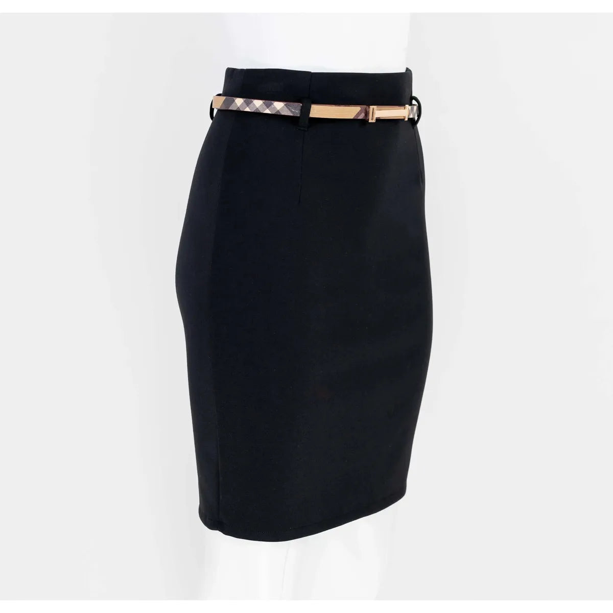 Елегантна дамска пола тип молив с колан | колекция - есен-зима 6Sense