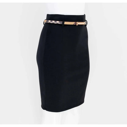 Елегантна дамска пола тип молив с колан | колекция - есен-зима 6Sense