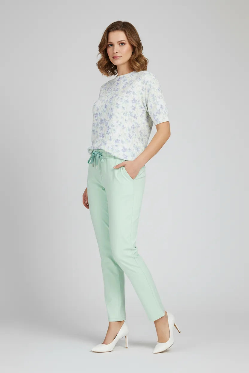 Готова ежедневна визия от 2 части - Flora Mint Set-Готова визия-6Sense