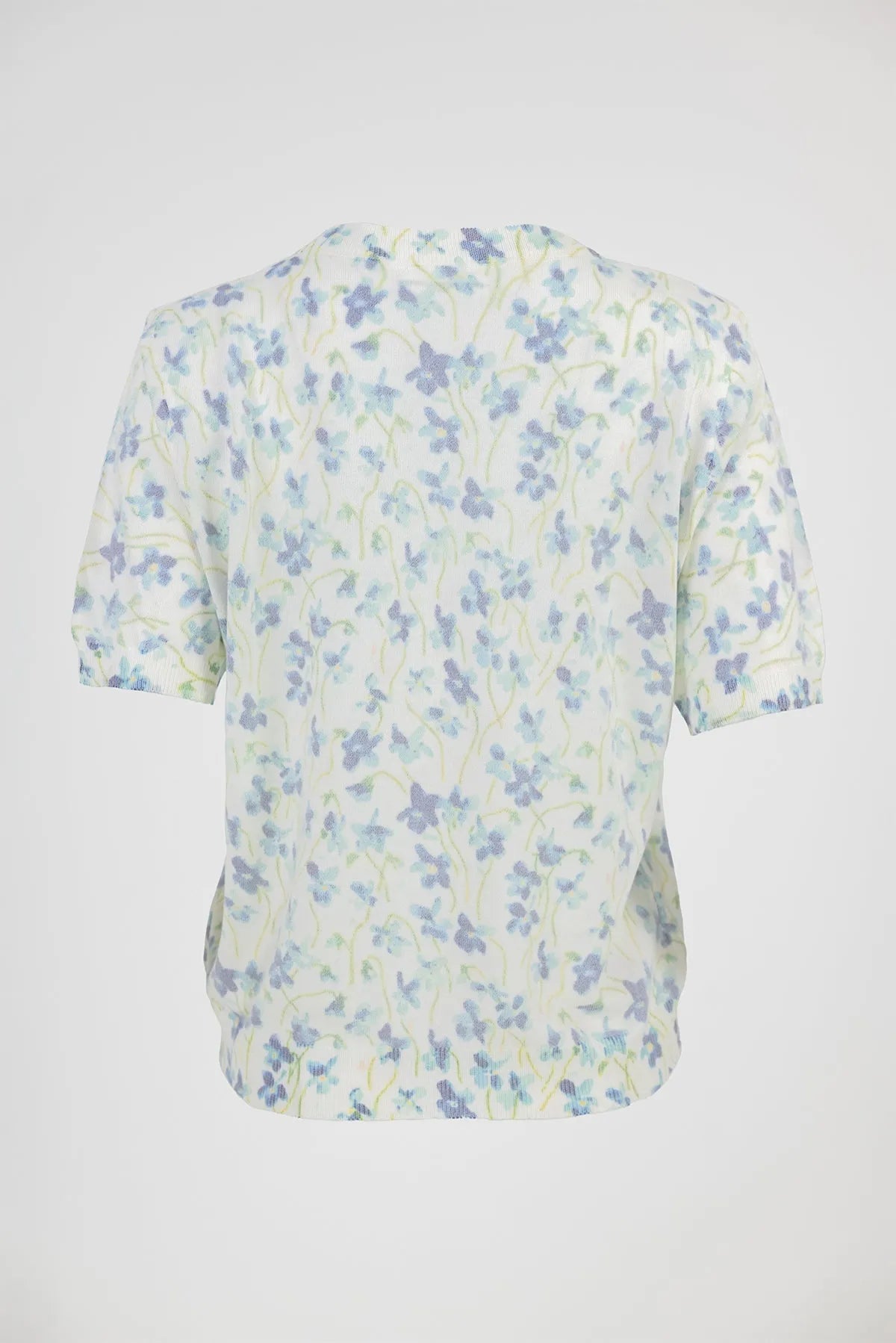 Дамска блуза с къс ръкав - Blue Meadow-блузи-6Sense