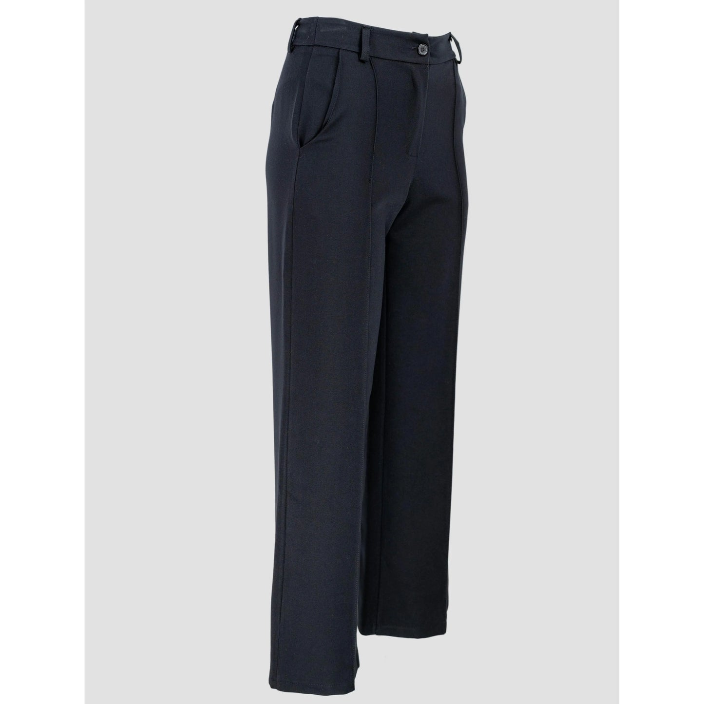 Класически дамски прав панталон с ръб | колекция есен–зима-панталони-6Sense