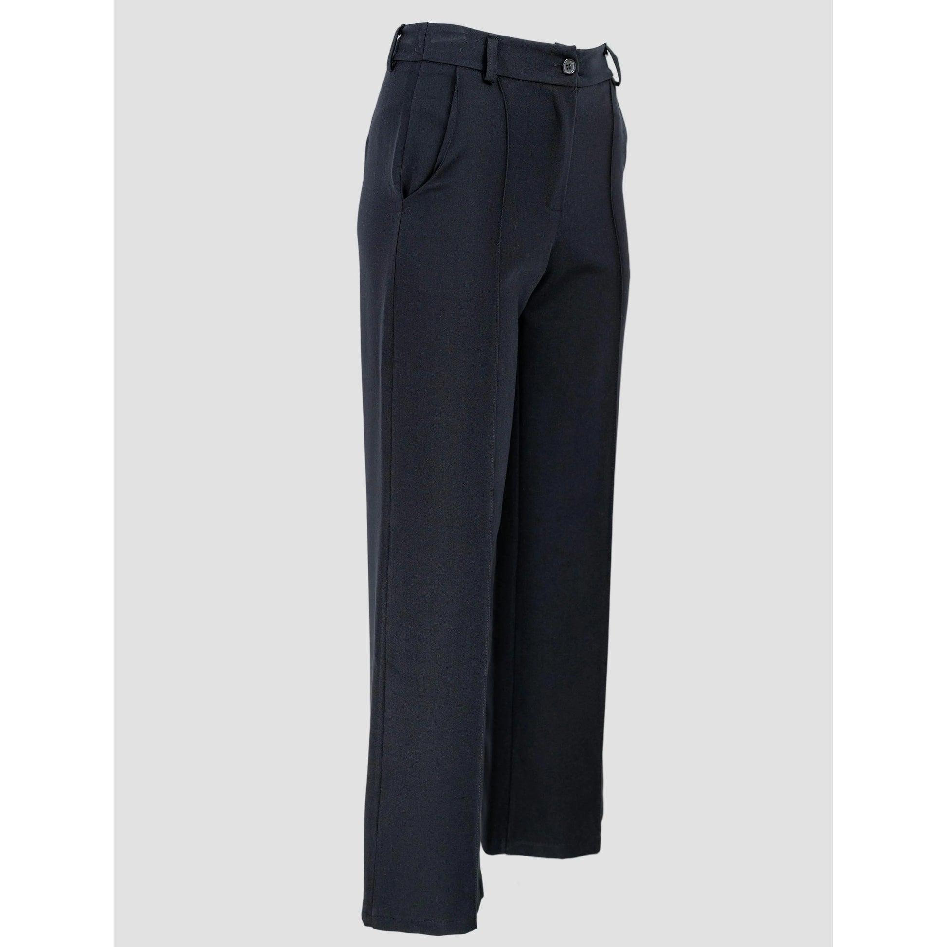 Класически дамски прав панталон с ръб | колекция есен–зима-панталони-6Sense