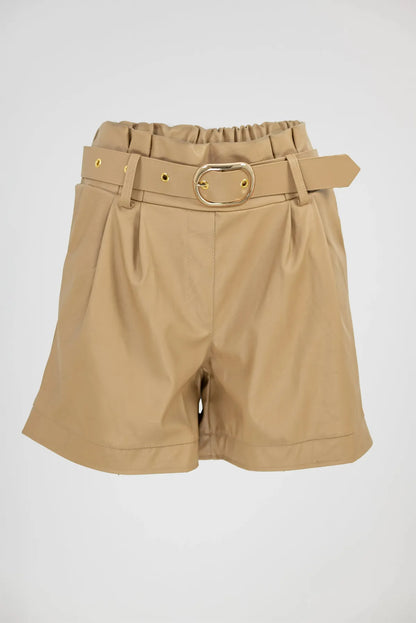 Кожени къси панталони с колан - Sahara Belt-6Sense