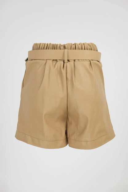 Кожени къси панталони с колан - Sahara Belt-6Sense