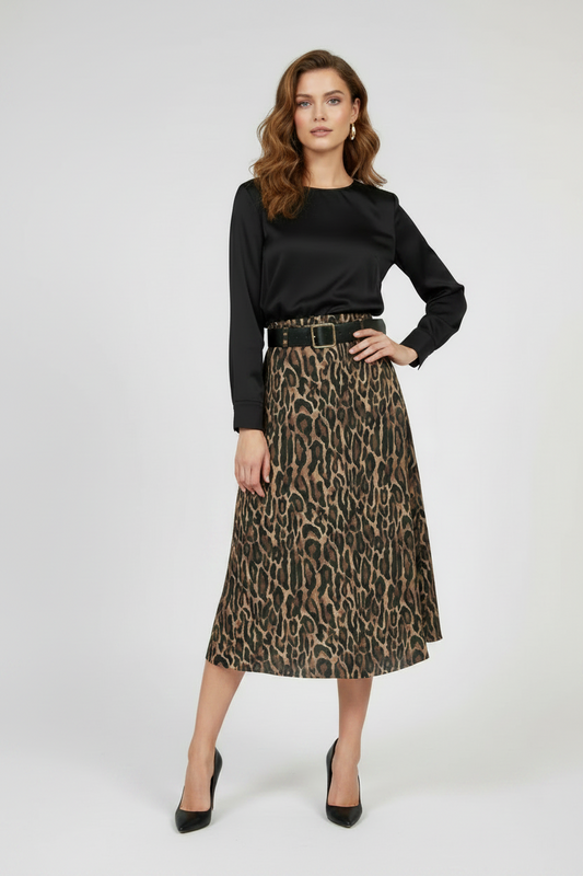 Леопардова пола с колан - Savanna Leopard