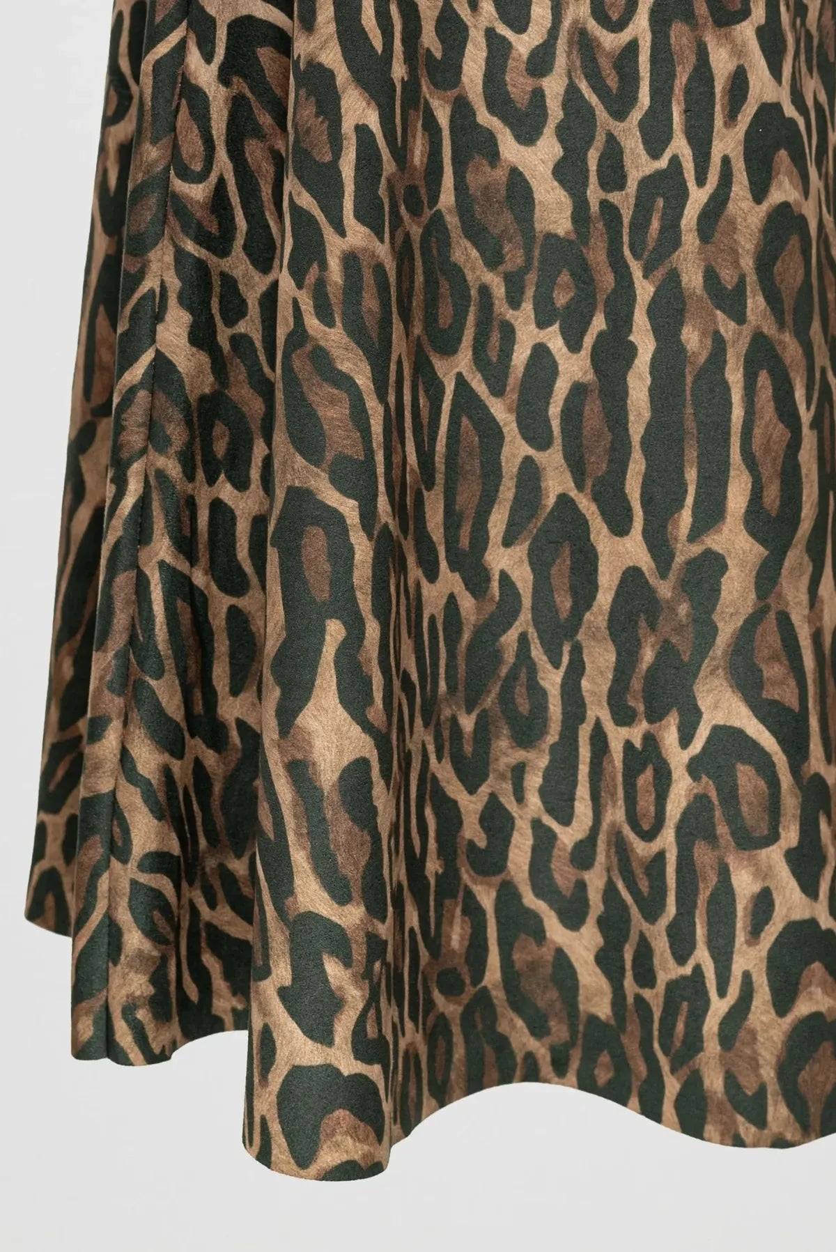 Дамска леопардова пола с колан - Savanna Leopard-Поли-6Sense