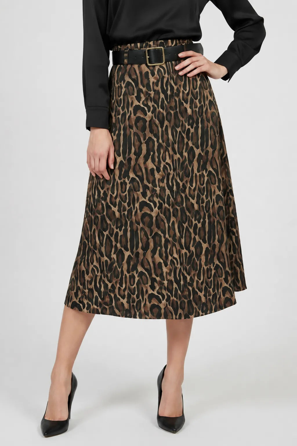 Леопардова пола с колан - Savanna Leopard-Поли-6Sense
