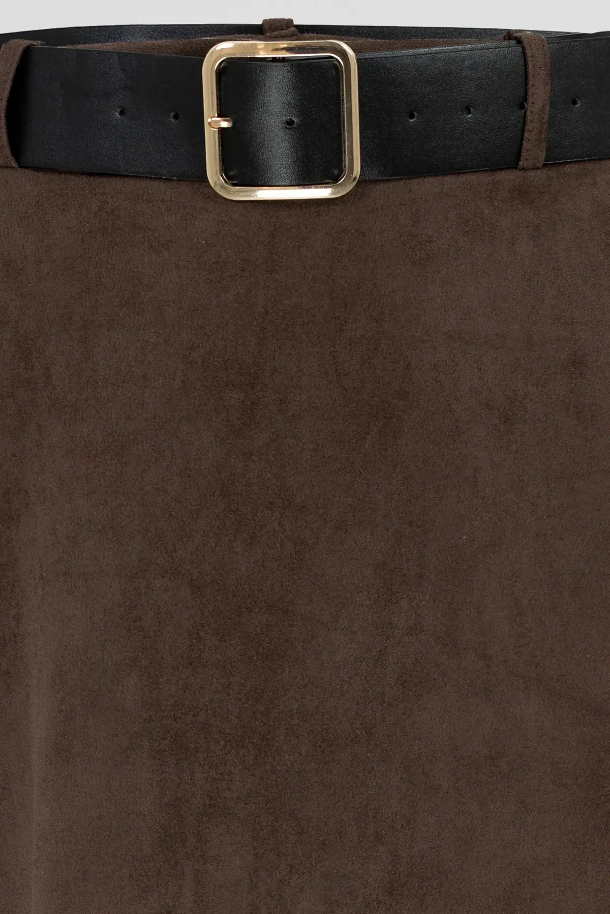 Пола с мек велурен ефект в цвят какао – Forest Moss-Поли-6Sense