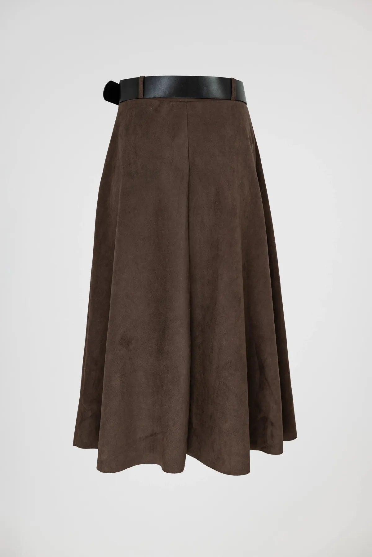 Пола с мек велурен ефект в цвят какао – Forest Moss-Поли-6Sense