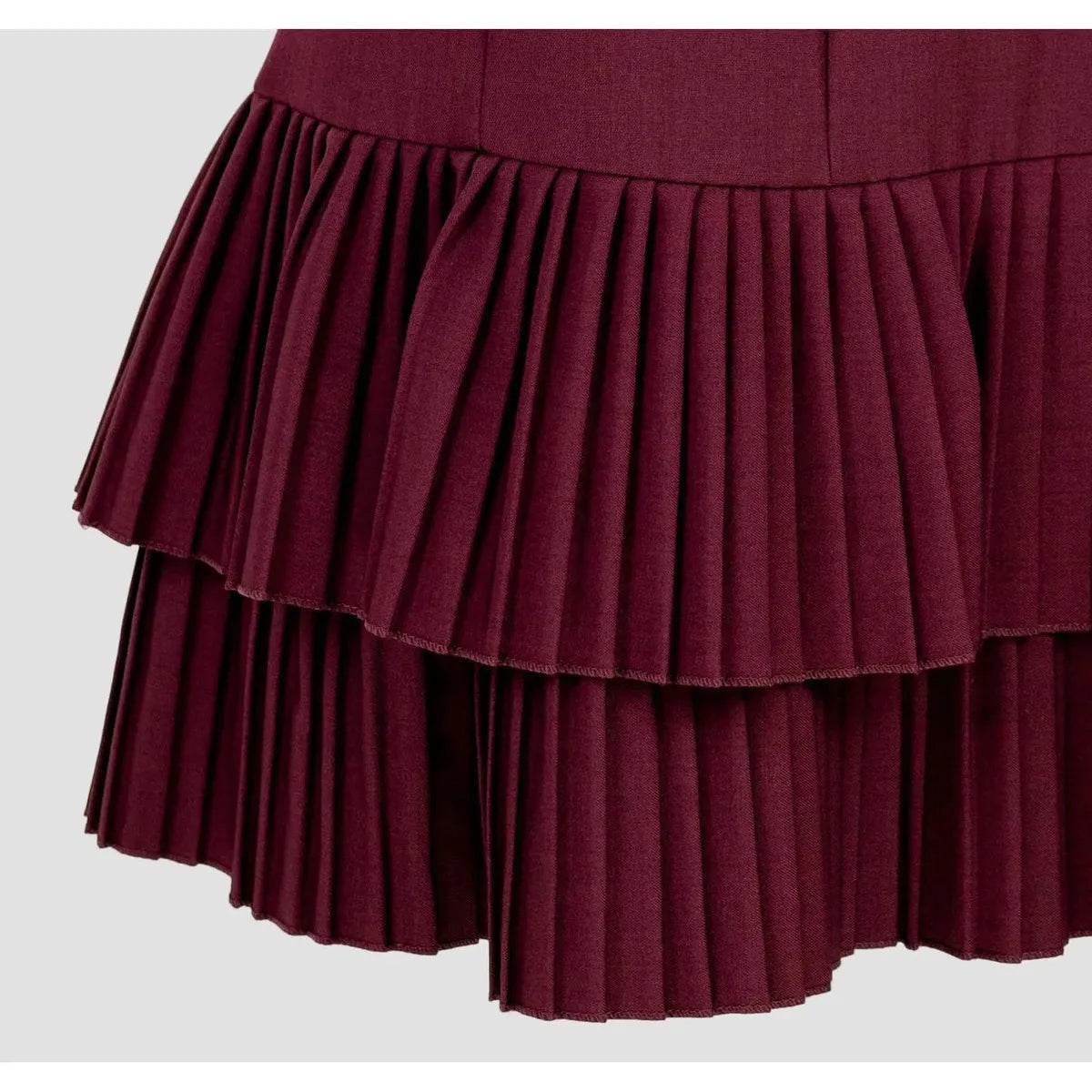 Винена къса рокля с презрамки | колекция есен-зима 6Sense